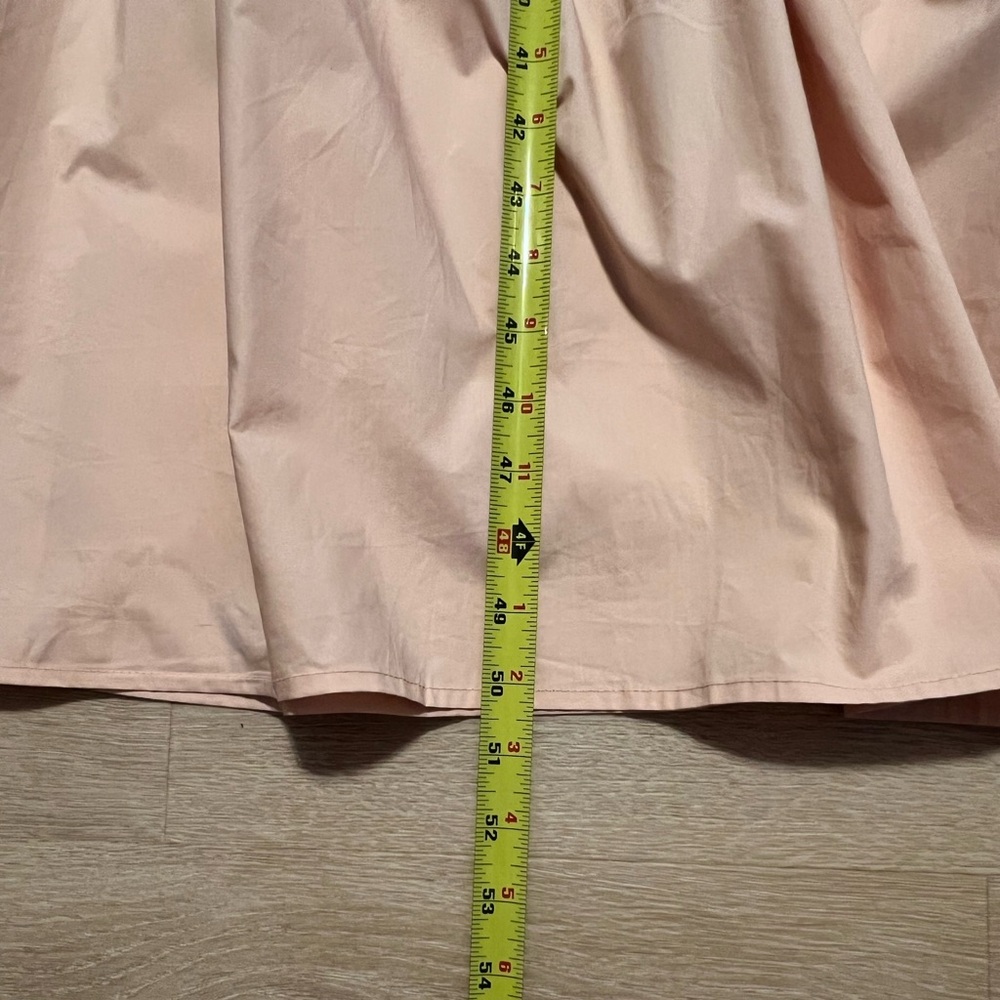 Mable Elegant Peachy/Pink Button-Down peasant Midi Dress Women’s Size Small. - Picture 6 of 10
